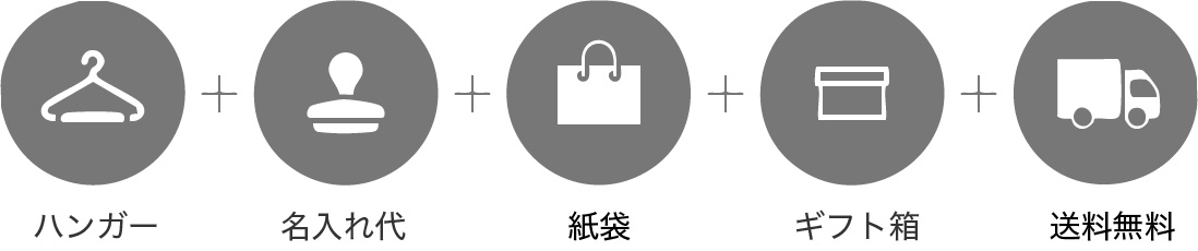 ハンガー 名入れ代 紙袋 ギフト箱 送料無料