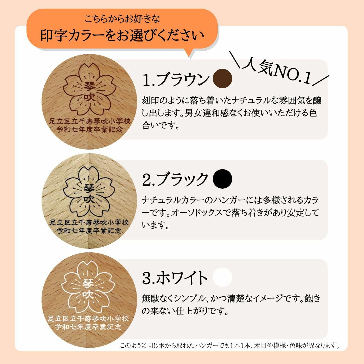 超早割・合計50セット～】卒業記念ハンガー 森を守るハンガー