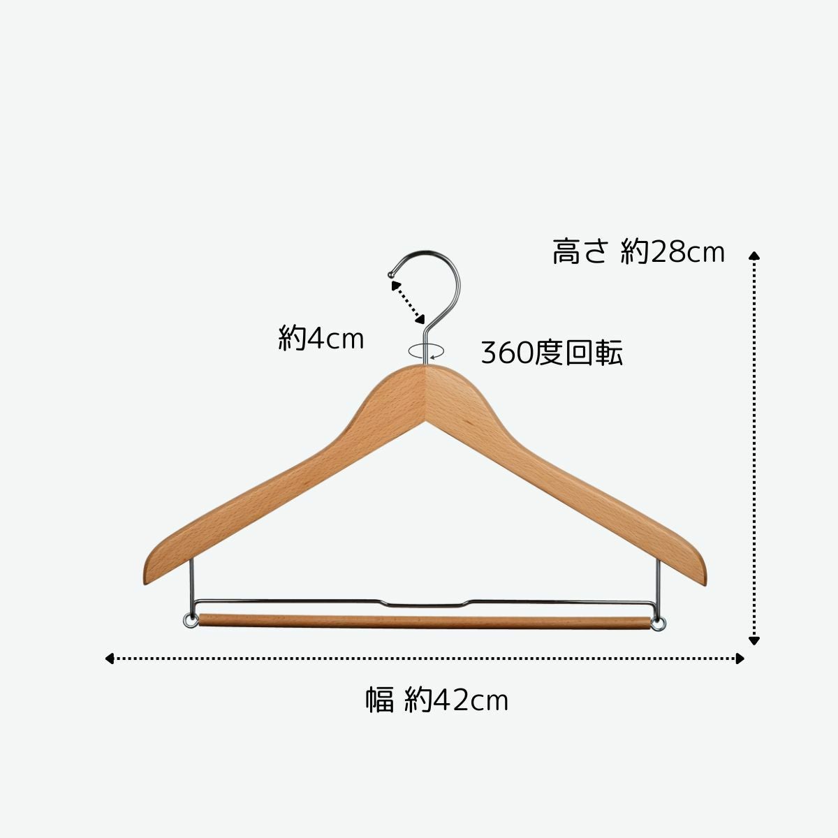 木製ハンガー 50本まとめ売り 幅42cm 楽天市場】木製ハンガー 50本セットの通販