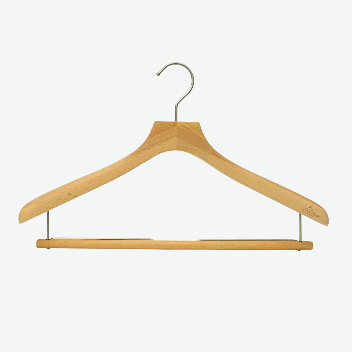 木製合わせ木ハンガー バー付き 42cm | THE HANGER｜（旧）ハンガーの