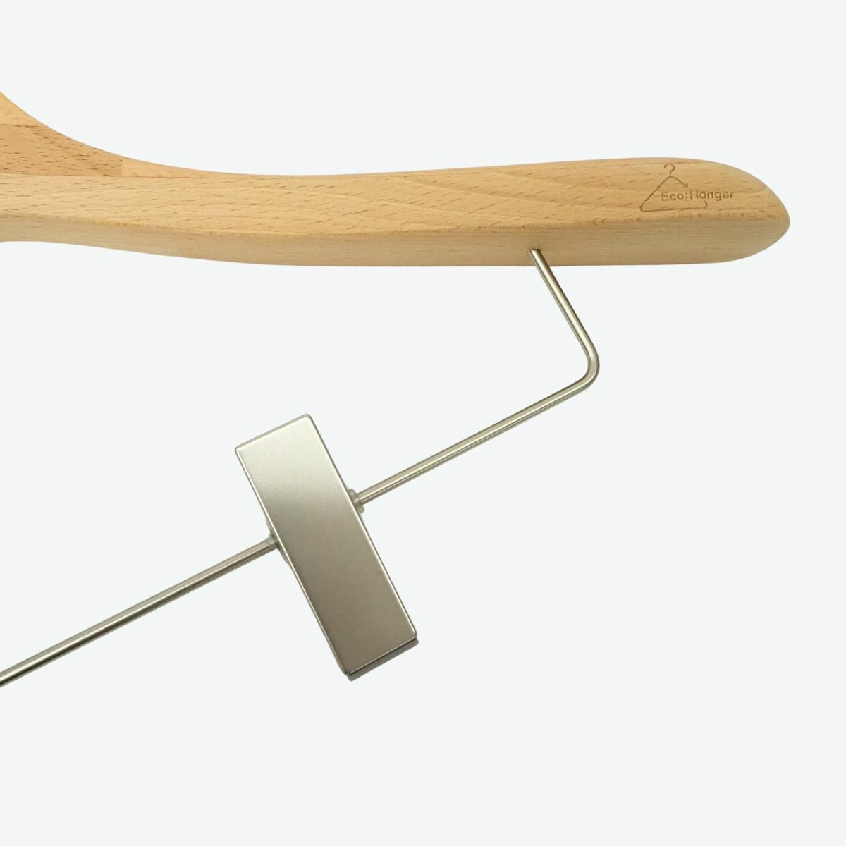 木製合わせ木ハンガー クリップ付き 42cm | ハンガー通販専門店