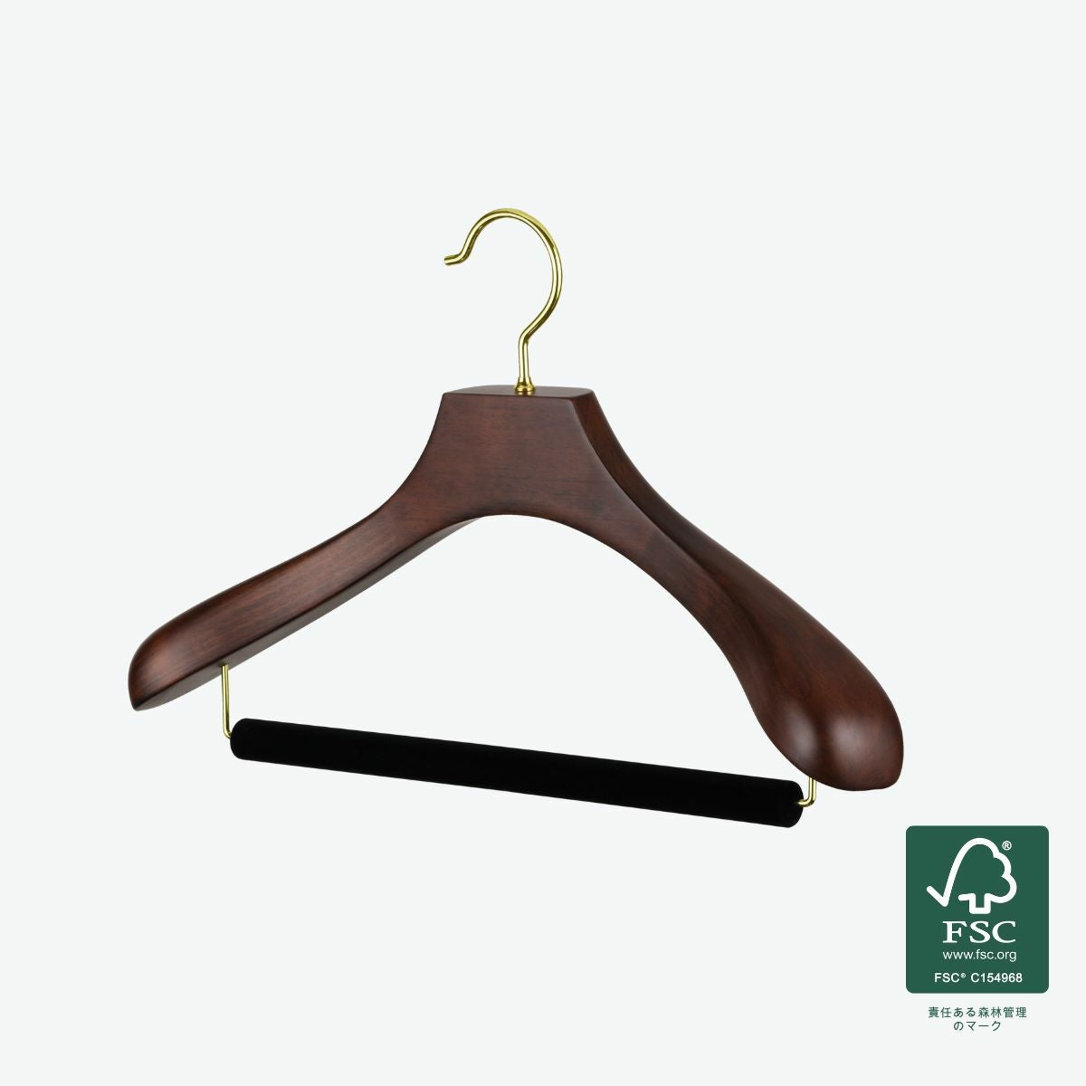 FSC®認証材使用　木製オリジナルハンガー