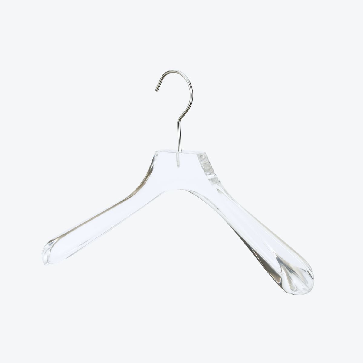アクリルハンガー　メンズジャケットハンガー　透明 ACH-01　W420cm T4cm