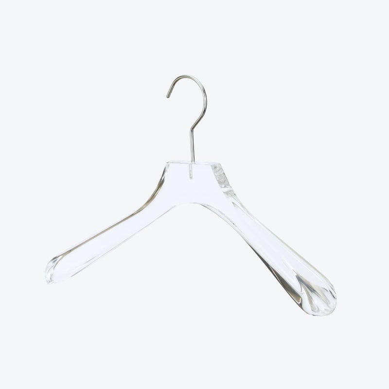 アクリルハンガー　メンズジャケットハンガー　透明 ACH-01　W420cm T4cm