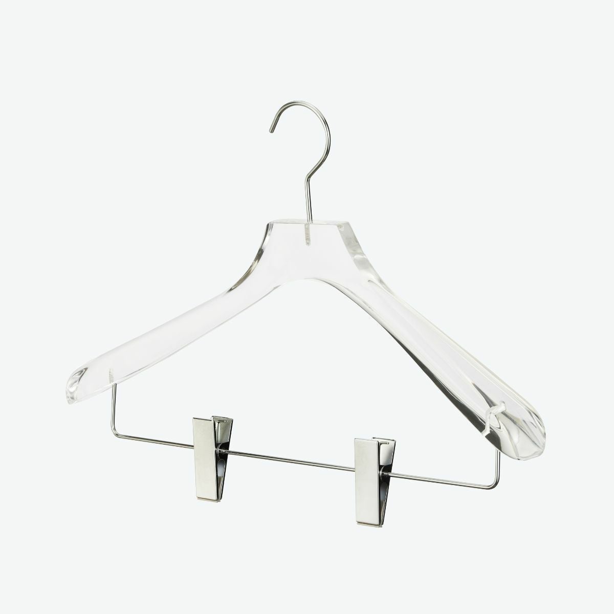 アクリルハンガー 42cm クリップ付き | ハンガー通販専門店｜ハンガー