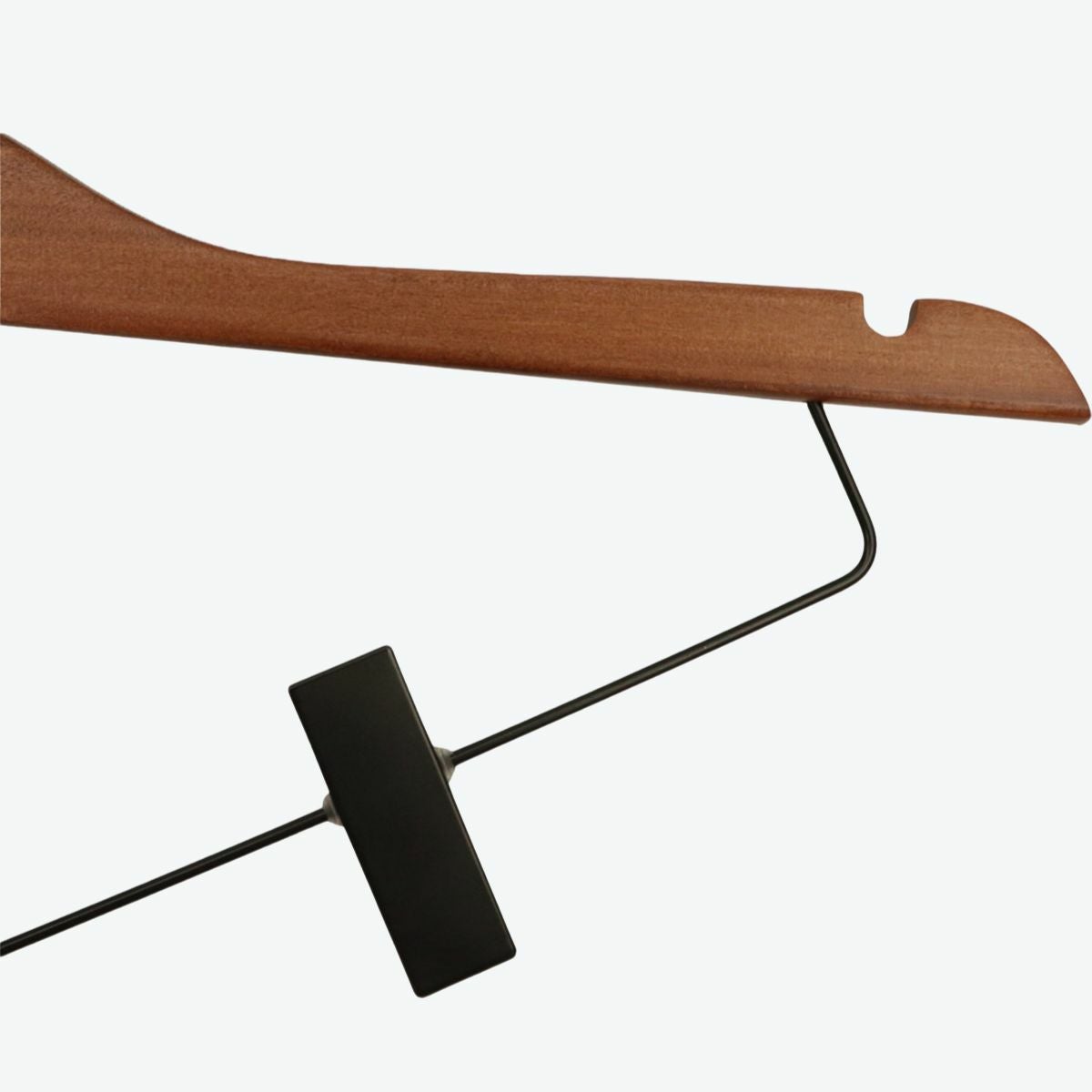 木製クリップ付きハンガー アンティークブラウン 42cm | THE HANGER