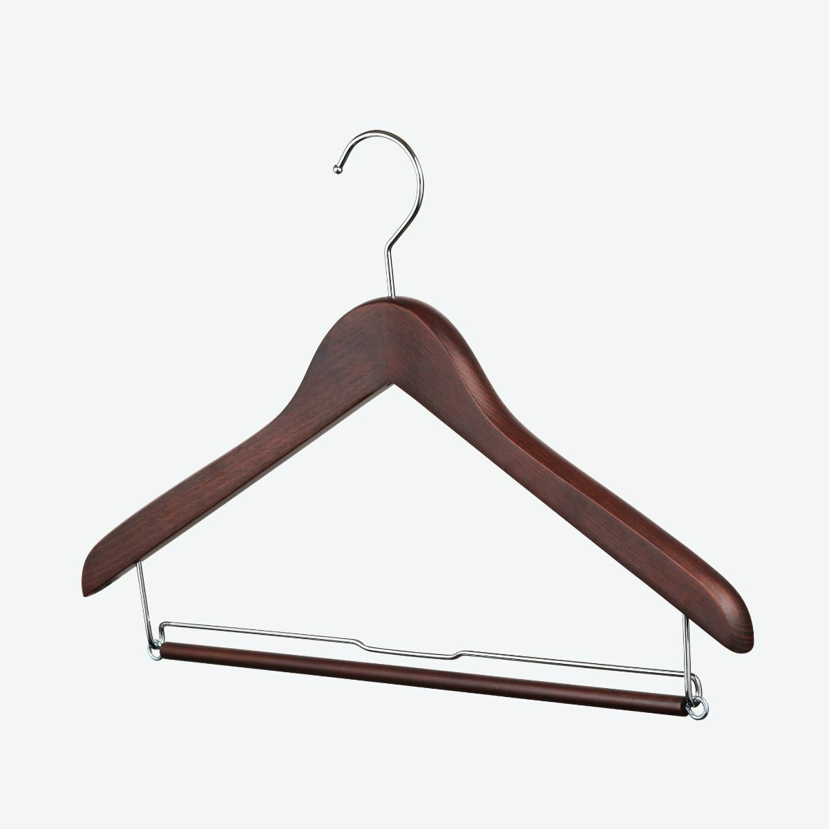 ベーシックハンガー スライドバー ブラウン W42cm T1.7cm | ハンガー
